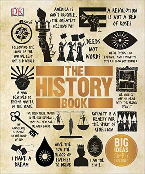 Book cover of The History Book: Big Ideas Simply Explained (Big Ideas)