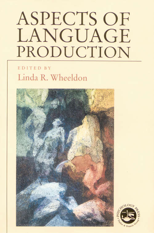 Book cover of Aspects of Language Production (Studies in Cognition)