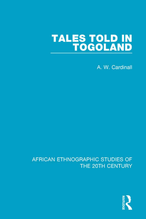 Book cover of Tales Told in Togoland