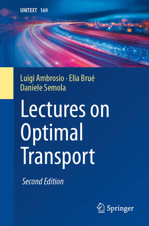 Book cover of Lectures on Optimal Transport (Second Edition 2024) (UNITEXT #169)