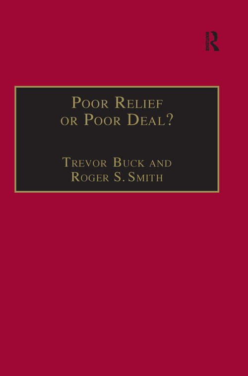 Book cover of Poor Relief or Poor Deal?: The Social Fund, Safety Nets and Social Security (Studies in Cash & Care)