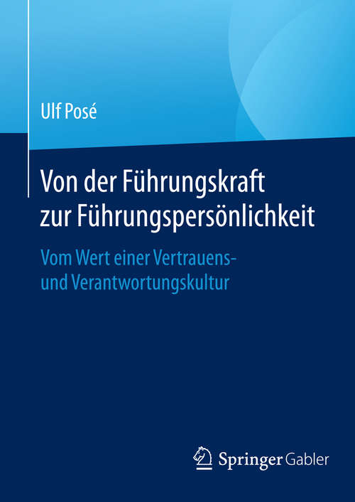 Book cover of Von der Führungskraft zur Führungspersönlichkeit