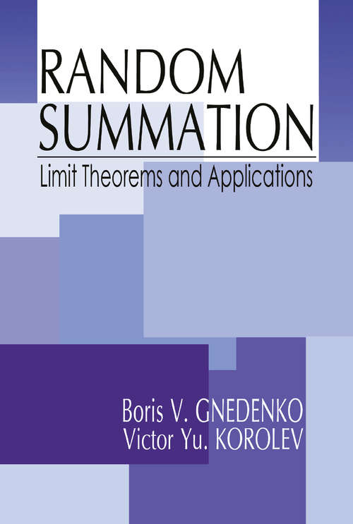 Book cover of Random Summation: Limit Theorems and Applications (1)