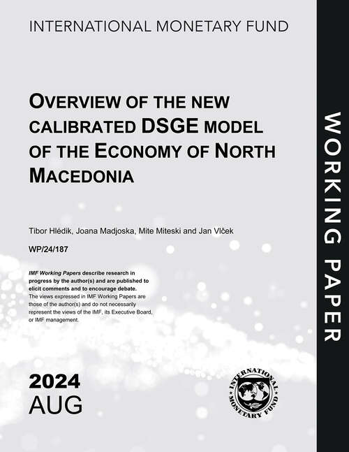 Book cover of Overview of the New Calibrated DSGE Model of the Economy of North Macedonia