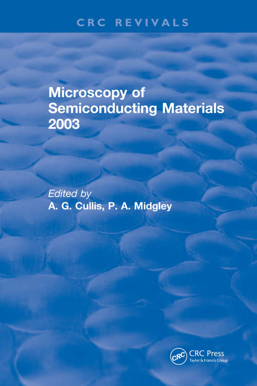 Book cover of Microscopy of Semiconducting Materials 2003