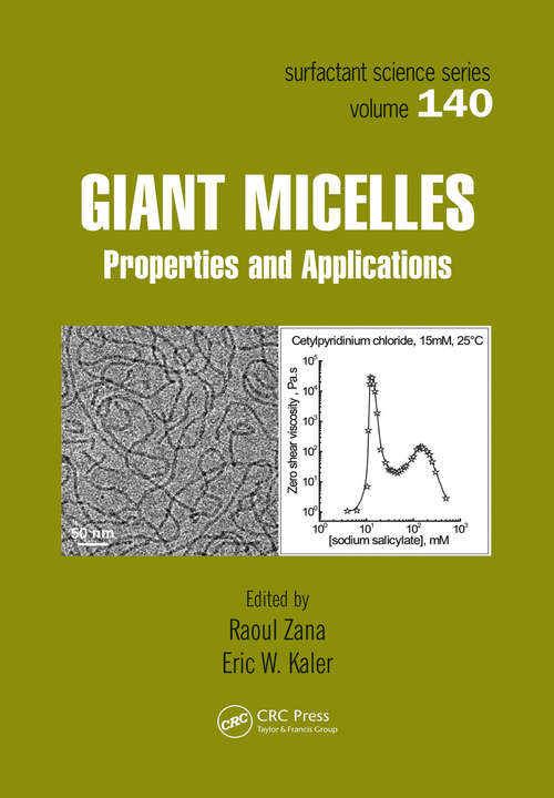 Book cover of Giant Micelles: Properties and Applications