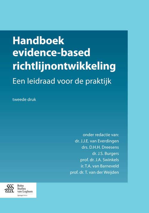 Book cover of Handboek evidence-based richtlijnontwikkeling