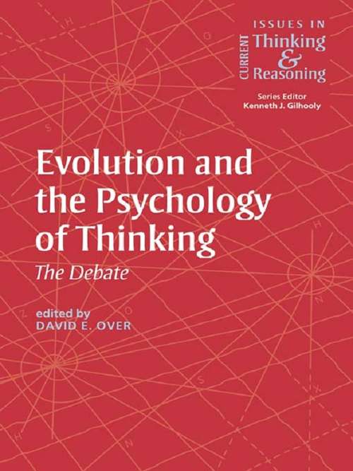 Book cover of Evolution and the Psychology of Thinking: The Debate (Current Issues in Thinking and Reasoning)