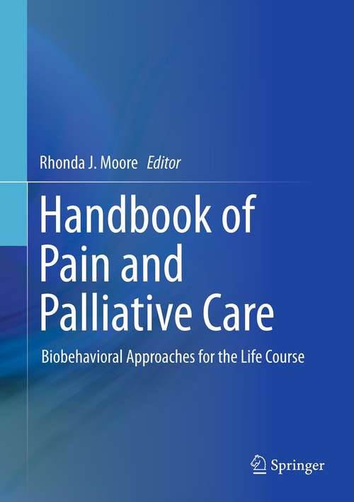 Book cover of Handbook of Pain and Palliative Care