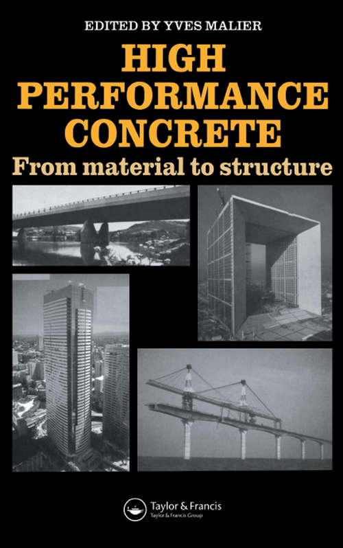 Book cover of High Performance Concrete: From material to structure
