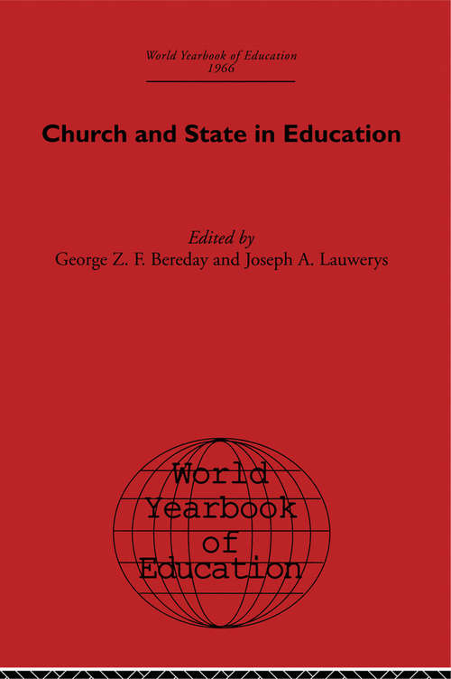 Book cover of World Yearbook of Education 1966: Church and State in Education (World Yearbook of Education)