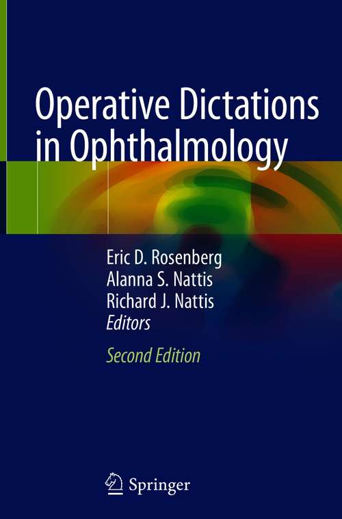 Book cover of Operative Dictations in Ophthalmology (2nd ed. 2021)