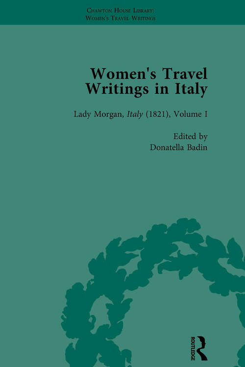 Book cover of Women's Travel Writings in Italy, Part II vol 6