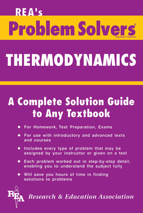 Book cover of Thermodynamics Problem Solver