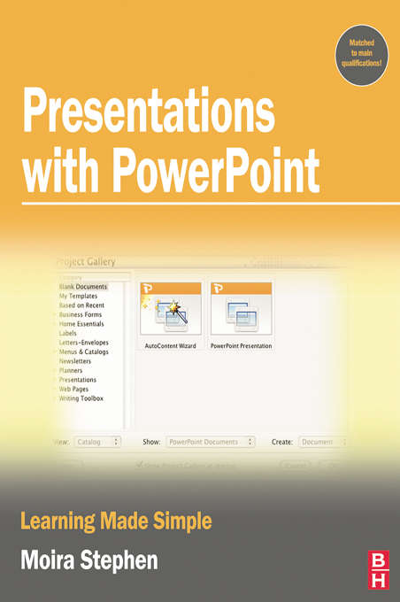 Book cover of Presentations with PowerPoint (Learning Made Simple Ser.)