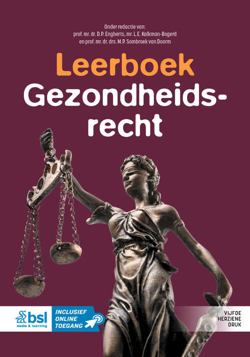 Book cover of Leerboek Gezondheidsrecht (Fifth Edition 2024)