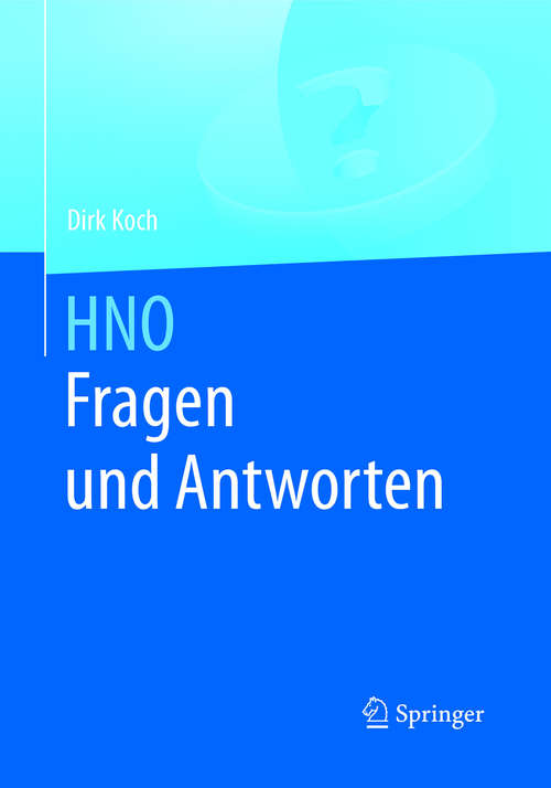Book cover of HNO Fragen und Antworten