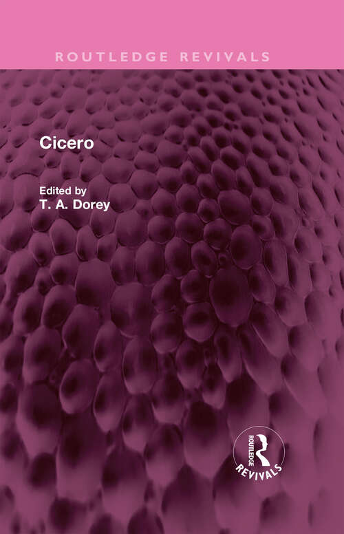 Book cover of Cicero (Routledge Revivals)