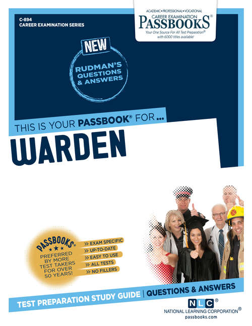 Book cover of Warden: Passbooks Study Guide (Career Examination Series: C-2645)