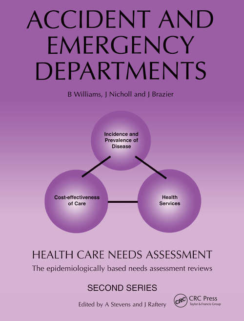 Book cover of Health Care Needs Assessment: The Epidemiologically Based Needs Assessment Review