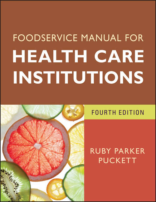 Book cover of Foodservice Manual for Health Care Institutions