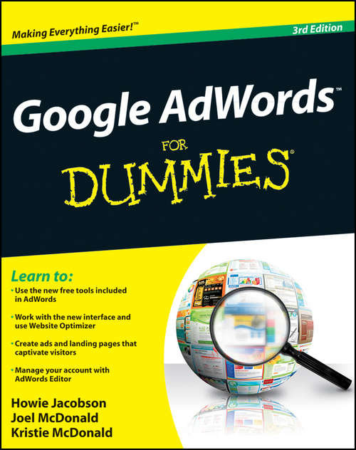 Book cover of Google AdWords For Dummies, 3rd Edition