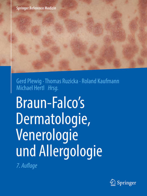 Book cover of Braun-Falco’s Dermatologie, Venerologie und Allergologie (Springer Reference Medizin)