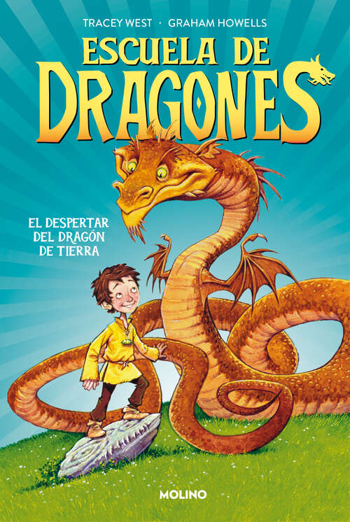 Book cover of Escuela de dragones 1 - El despertar del dragón de tierra (Escuela de dragones: Volumen 1)