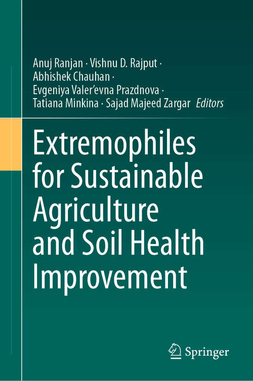 Book cover of Extremophiles for Sustainable Agriculture and Soil Health Improvement