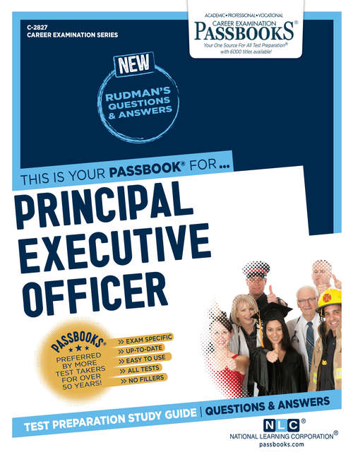 Book cover of Principal Executive Officer: Passbooks Study Guide (Career Examination Series)