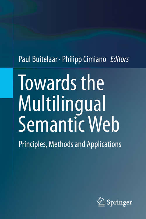 Book cover of Towards the Multilingual Semantic Web