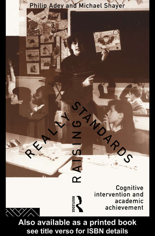 Book cover of Really Raising Standards: Cognitive intervention and academic achievement