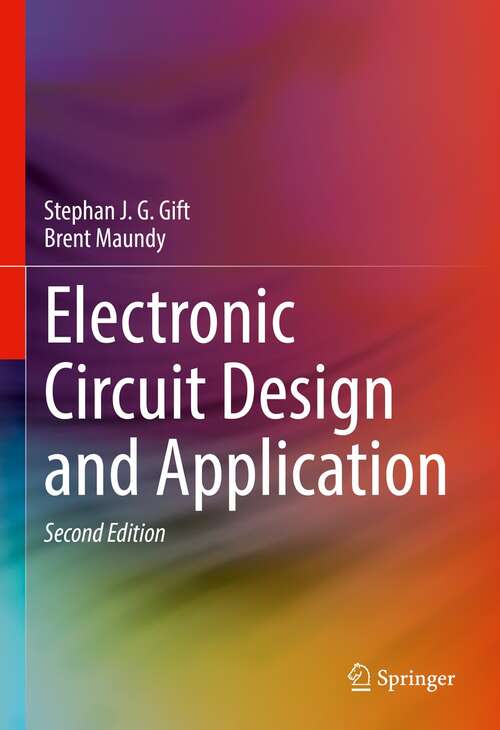 Book cover of Electronic Circuit Design and Application (2nd ed. 2022)