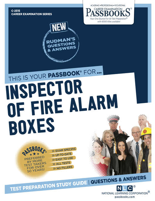Book cover of Inspector of Fire Alarm Boxes: Passbooks Study Guide (Career Examination Series)