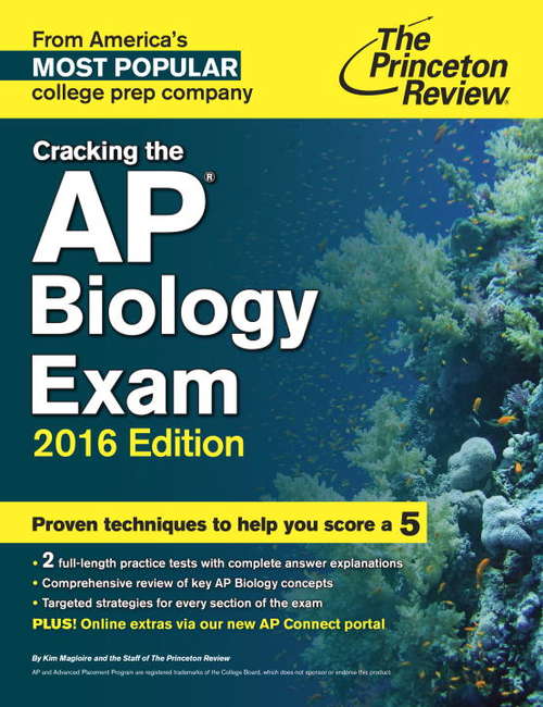 Book cover of Cracking the AP Biology Exam, 2016 Edition