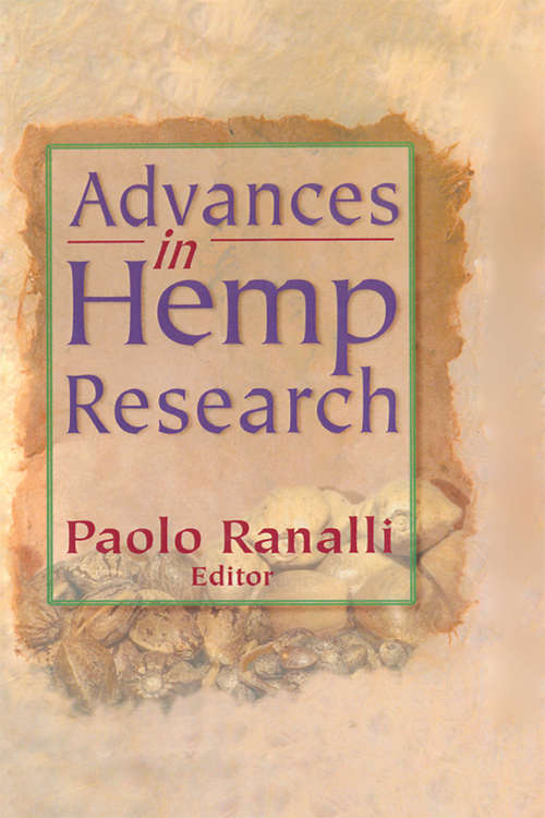 Book cover of Advances in Hemp Research