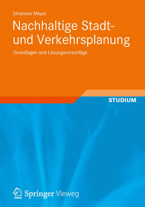 Book cover of Nachhaltige Stadt- und Verkehrsplanung