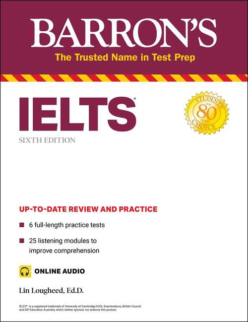 Book cover of IELTS (Sixth Edition) (Barron's Test Prep)
