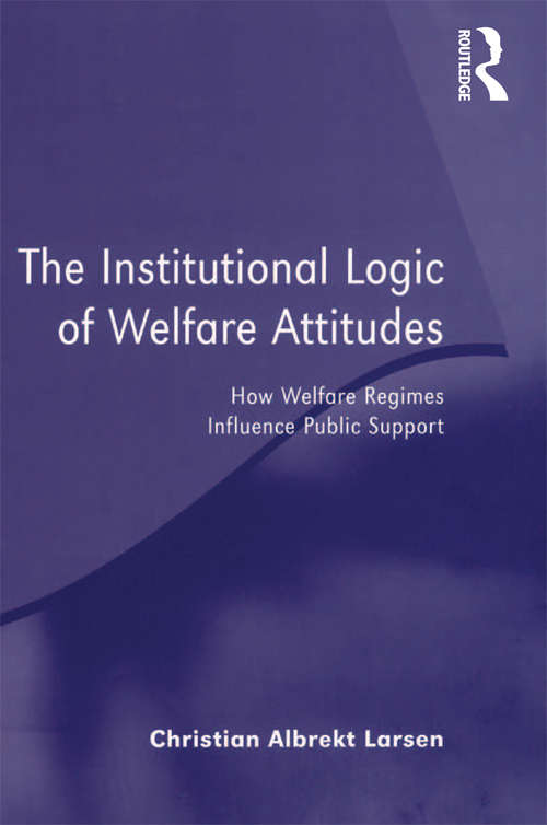 Book cover of The Institutional Logic of Welfare Attitudes: How Welfare Regimes Influence Public Support