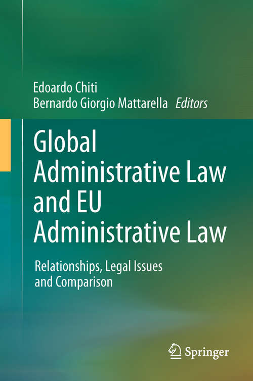 Book cover of Global Administrative Law and EU Administrative Law
