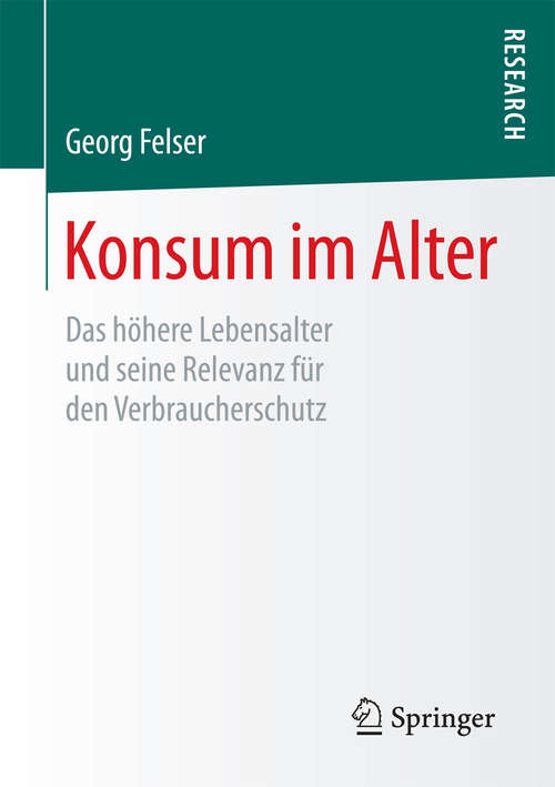 Book cover of Konsum im Alter