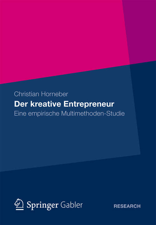 Book cover of Der kreative Entrepreneur