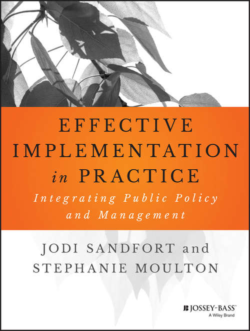 Book cover of Effective Implementation In Practice