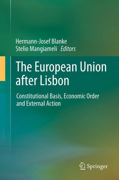 Book cover of The European Union after Lisbon