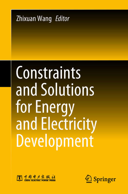 Book cover of Constraints and Solutions for Energy and Electricity Development (1st ed. 2019)