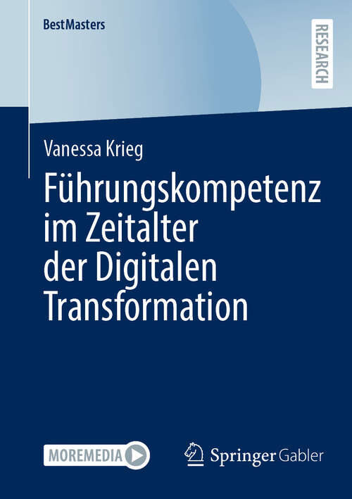 Book cover of Führungskompetenz im Zeitalter der Digitalen Transformation (2024) (BestMasters)