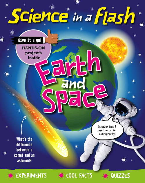 Book cover of Earth and Space (Science in a Flash #36)