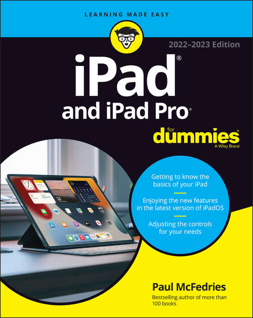 Book cover of iPad and iPad Pro For Dummies (12)