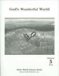 Book cover of God's Wonderful World: Science 5 Tests