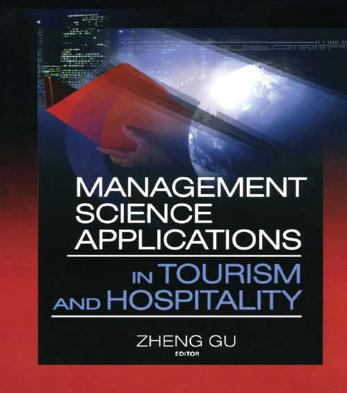 Book cover of Management Science Applications in Tourism and Hospitality